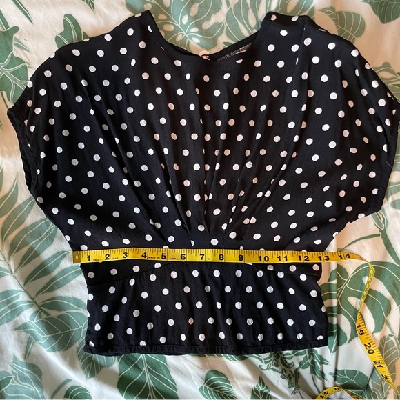 Urban Outfitters Polka Dot Button-Back Blouse - Picture 6 of 7